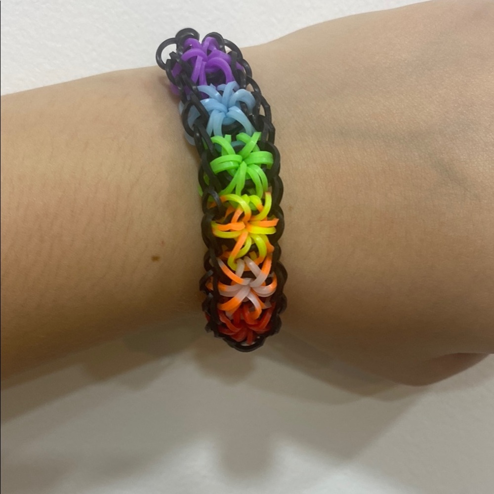 Vibrant Rainbow Starburst Bracelet